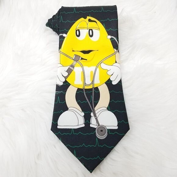 M&M's Dr. Big Mens Classic Necktie 4" Wide - Picture 1 of 6